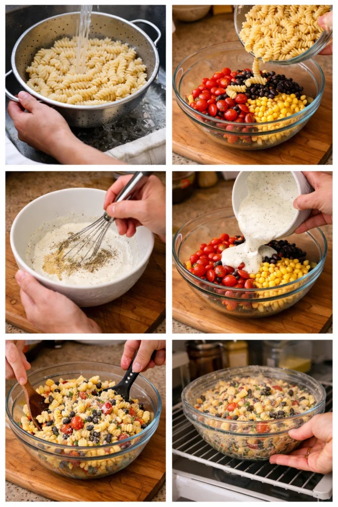 Creamy Ranch Taco Pasta Salad