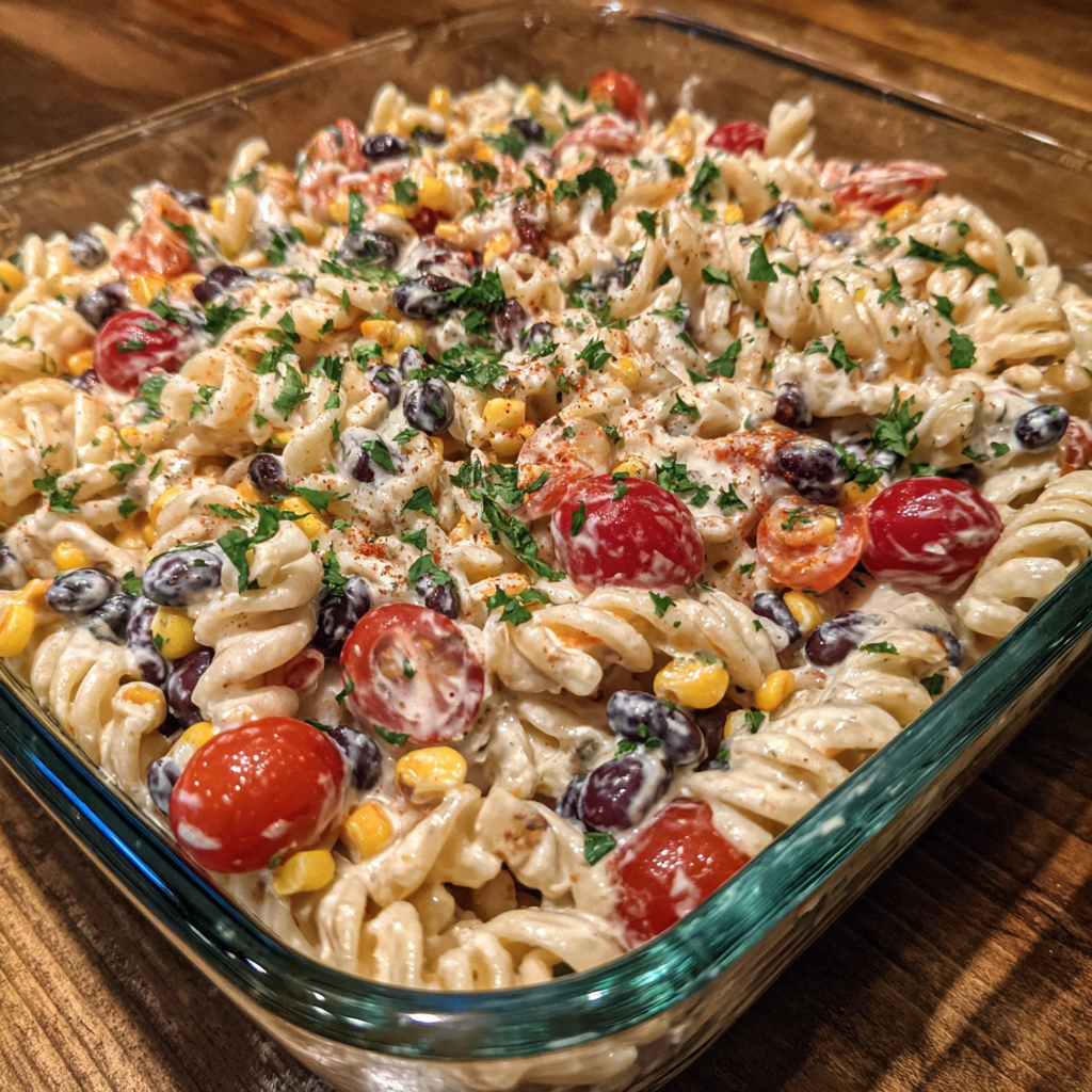 Creamy Ranch Taco Pasta Salad