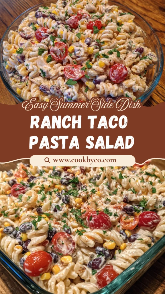 Creamy Ranch Taco Pasta Salad