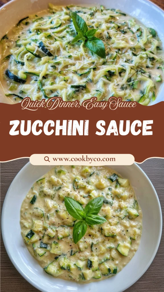 Creamy Zucchini Sauce