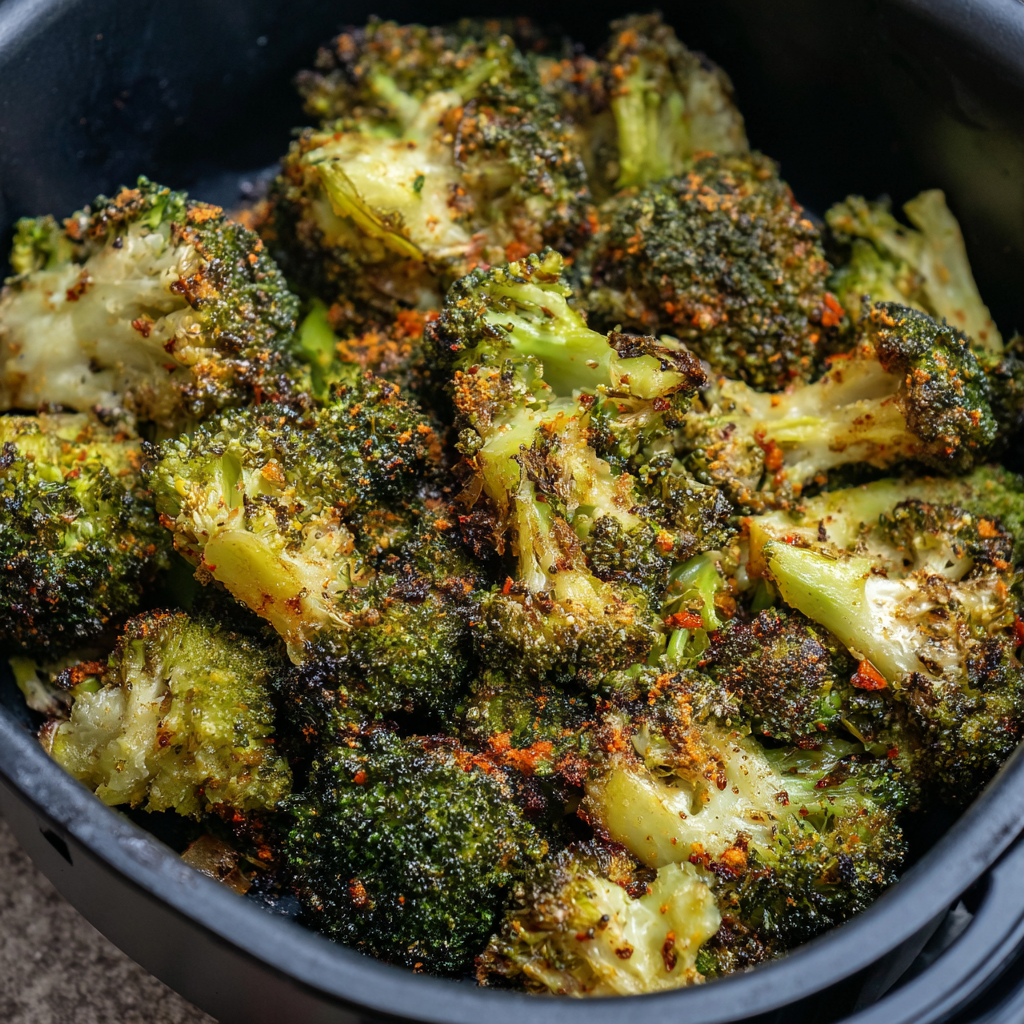 Crispy Air Fryer Frozen Broccoli