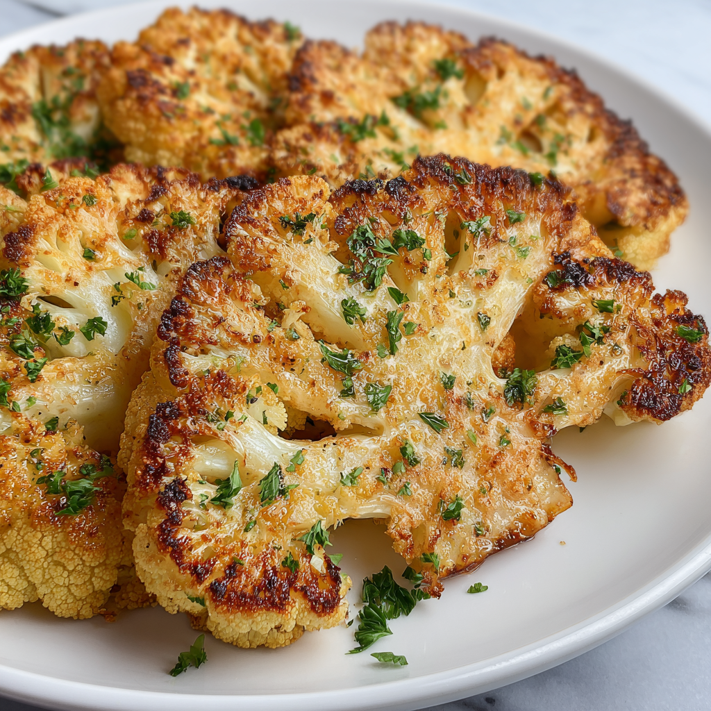 Crispy Baked Cauliflower Steaks