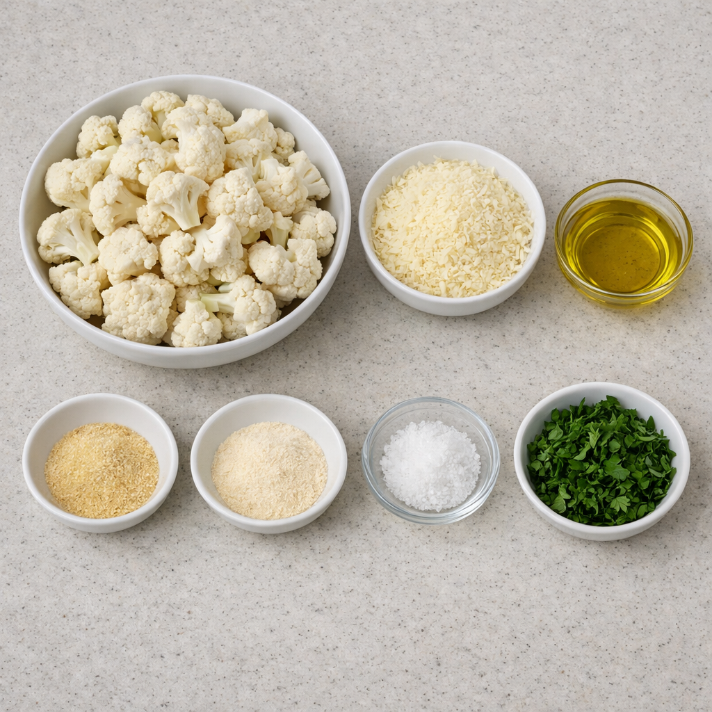 Crispy Parmesan Roasted Cauliflower