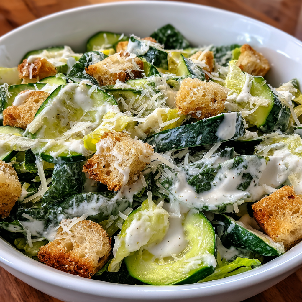 Cucumber Caesar Salad