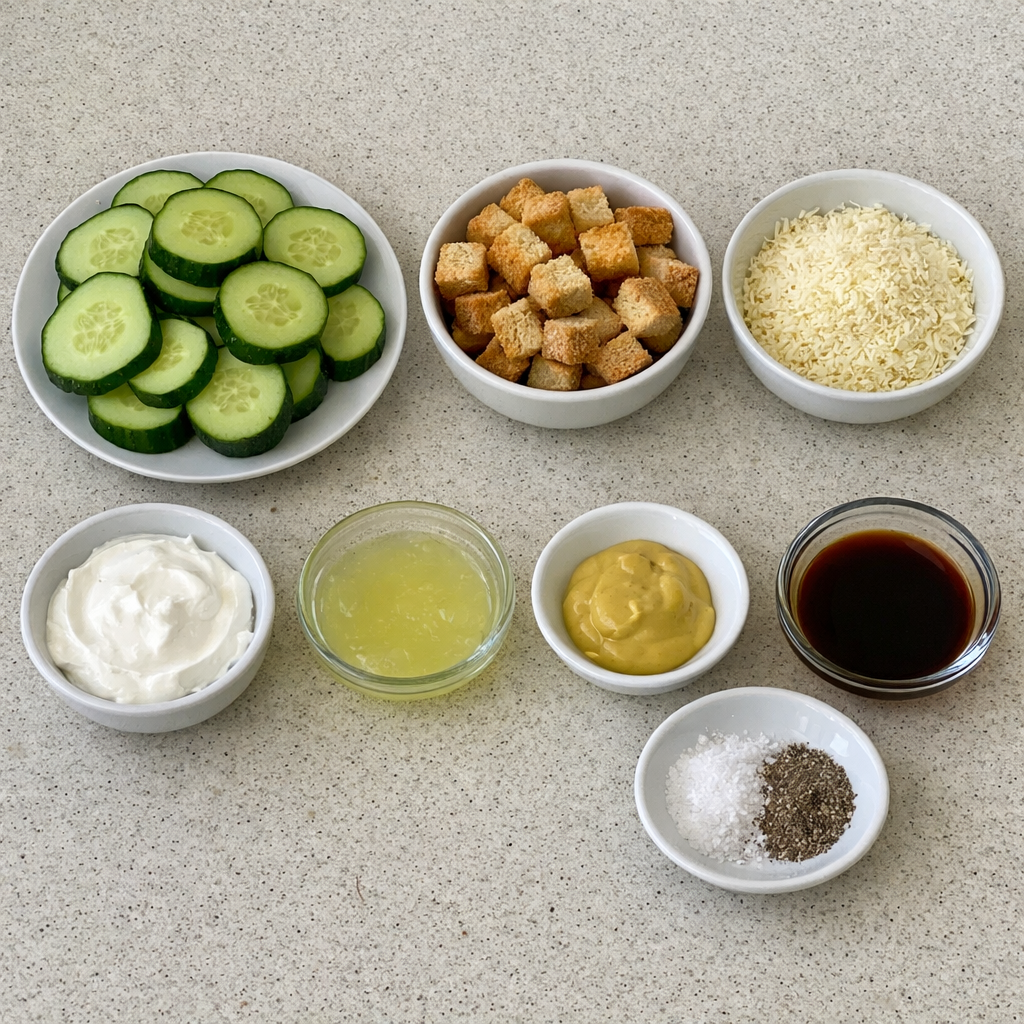 Cucumber Caesar Salad