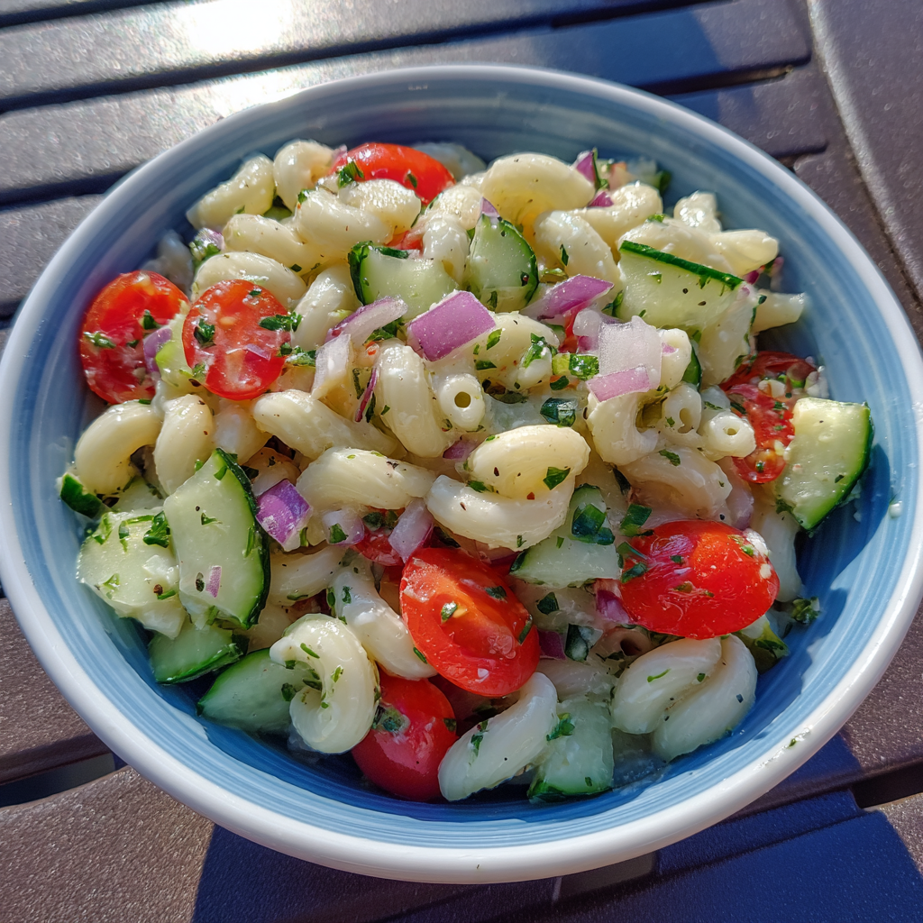 Cucumber Pasta Salad