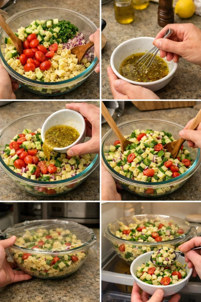 Cucumber Pasta Salad