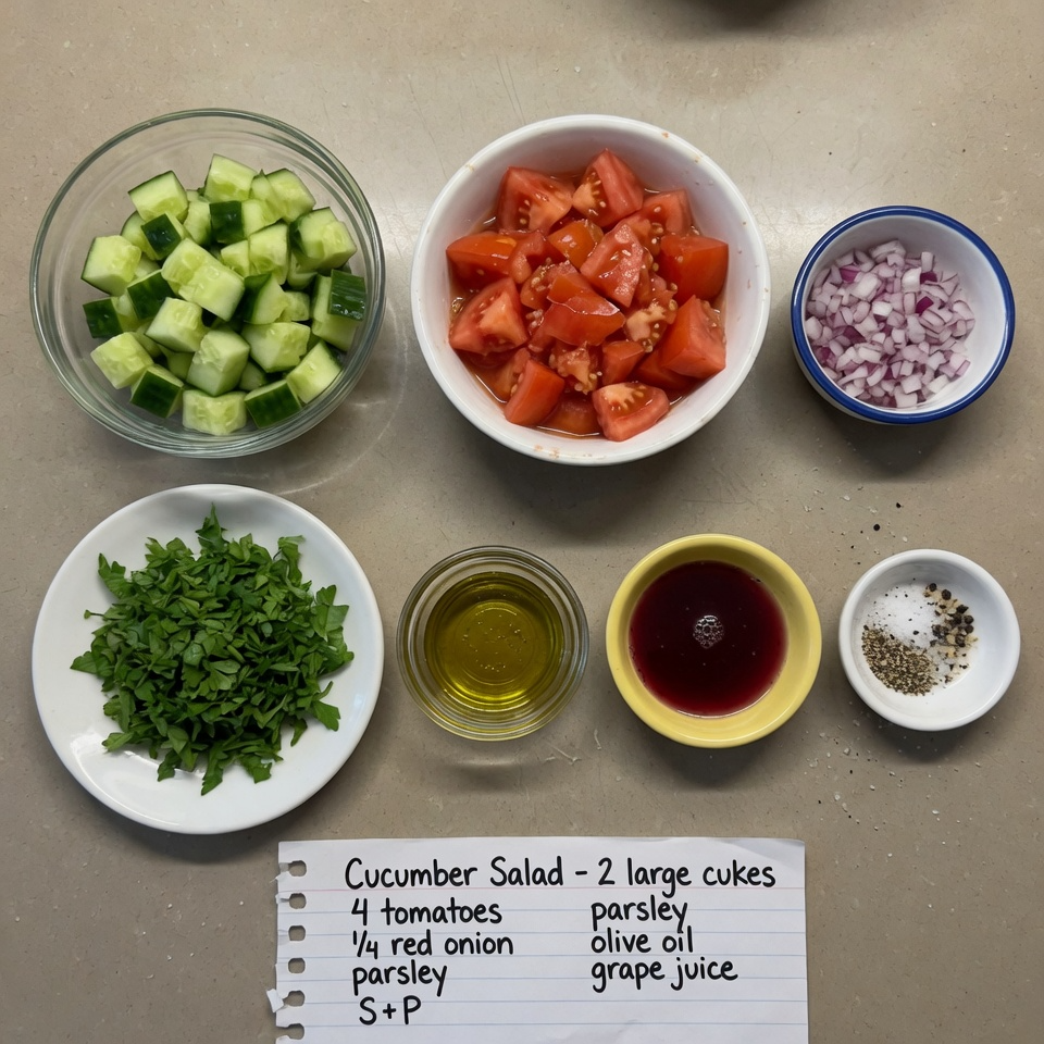 Cucumber Tomato Salad