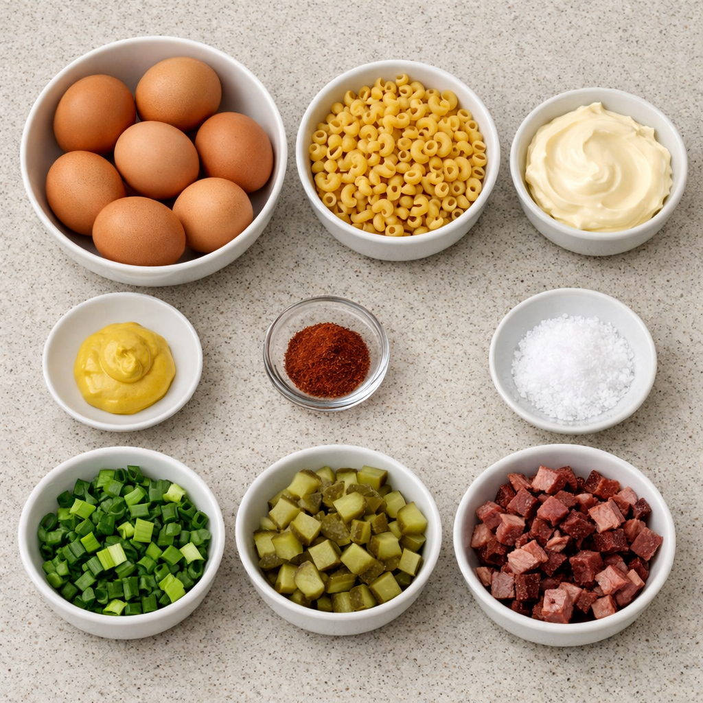 Deviled Eggs Pasta Salad