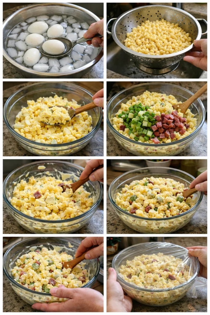 Deviled Eggs Pasta Salad