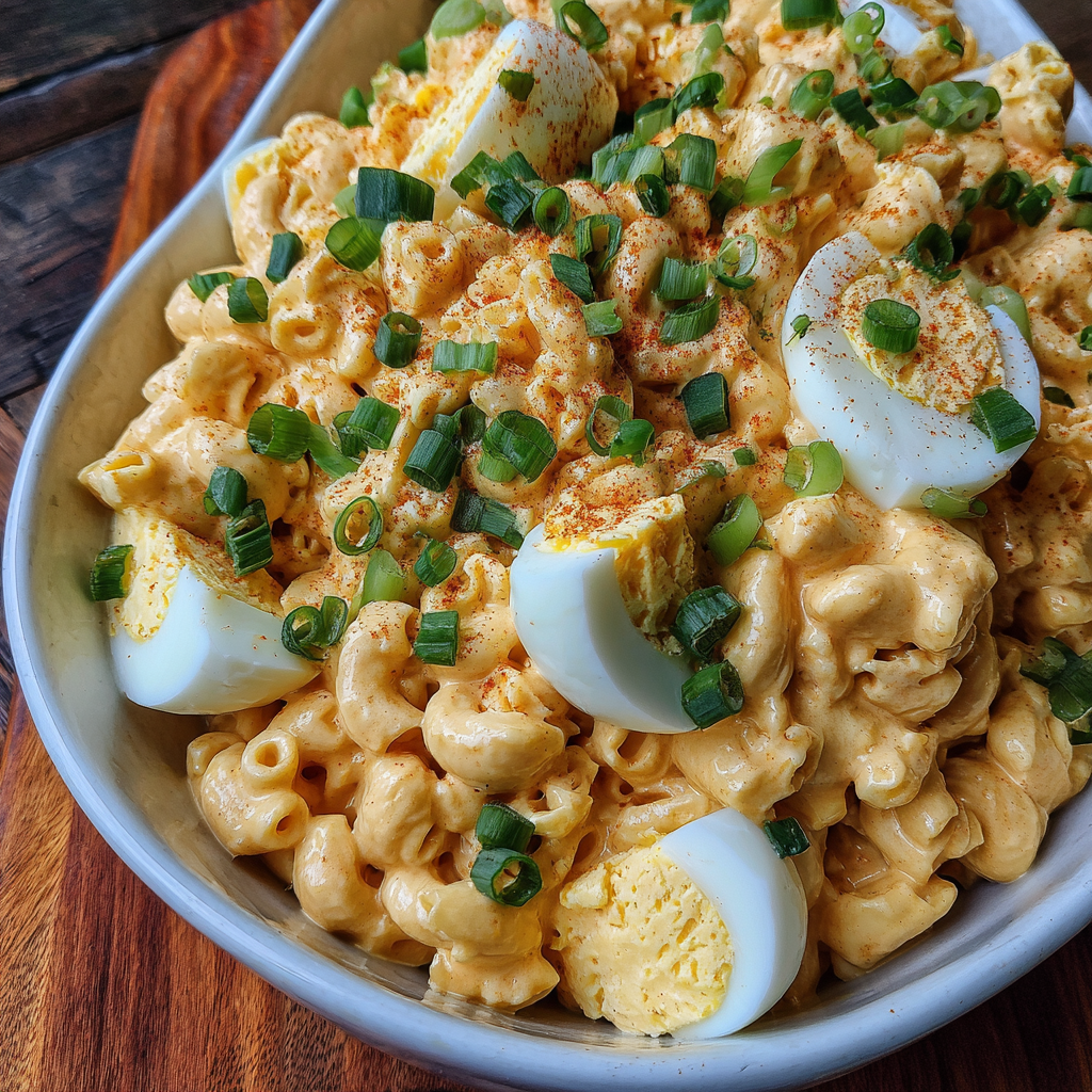 Deviled Eggs Pasta Salad
