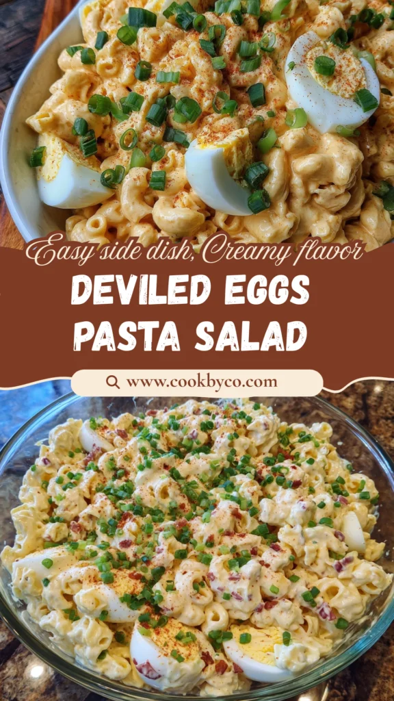 Deviled Eggs Pasta Salad