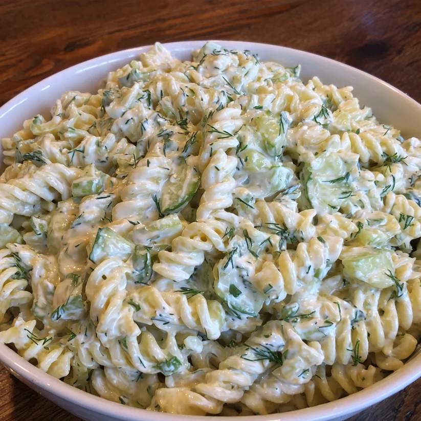 Dill Pickle Pasta Salad