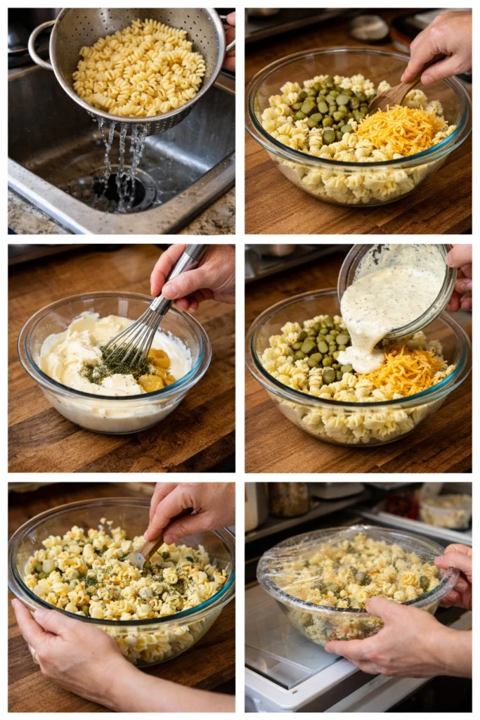Dill Pickle Pasta Salad