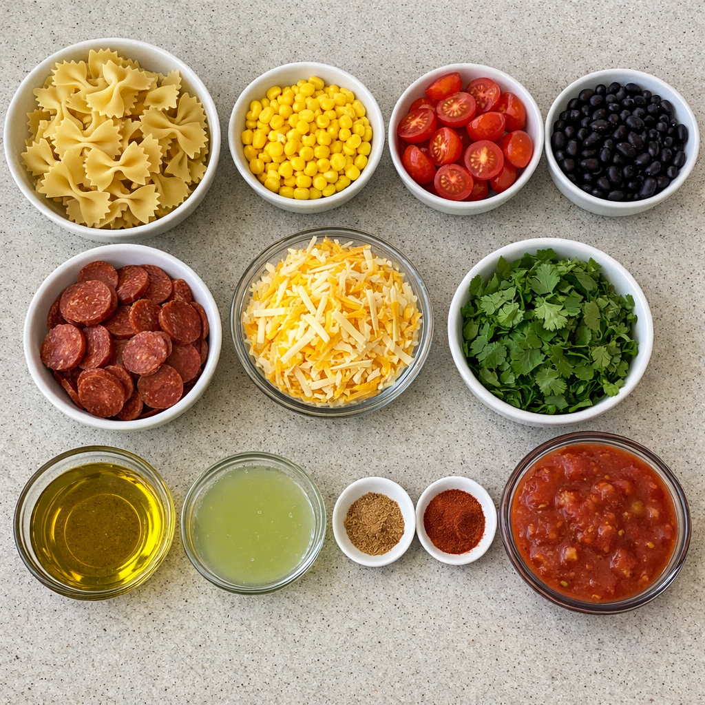 Fajita Bow Tie Pasta Salad