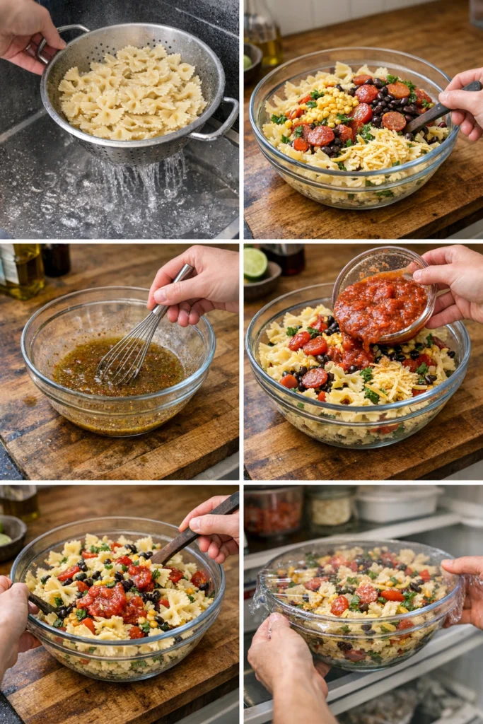 Fajita Bow Tie Pasta Salad