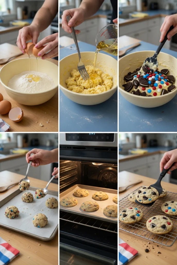 Fireworks Cookies and Cream Cookies