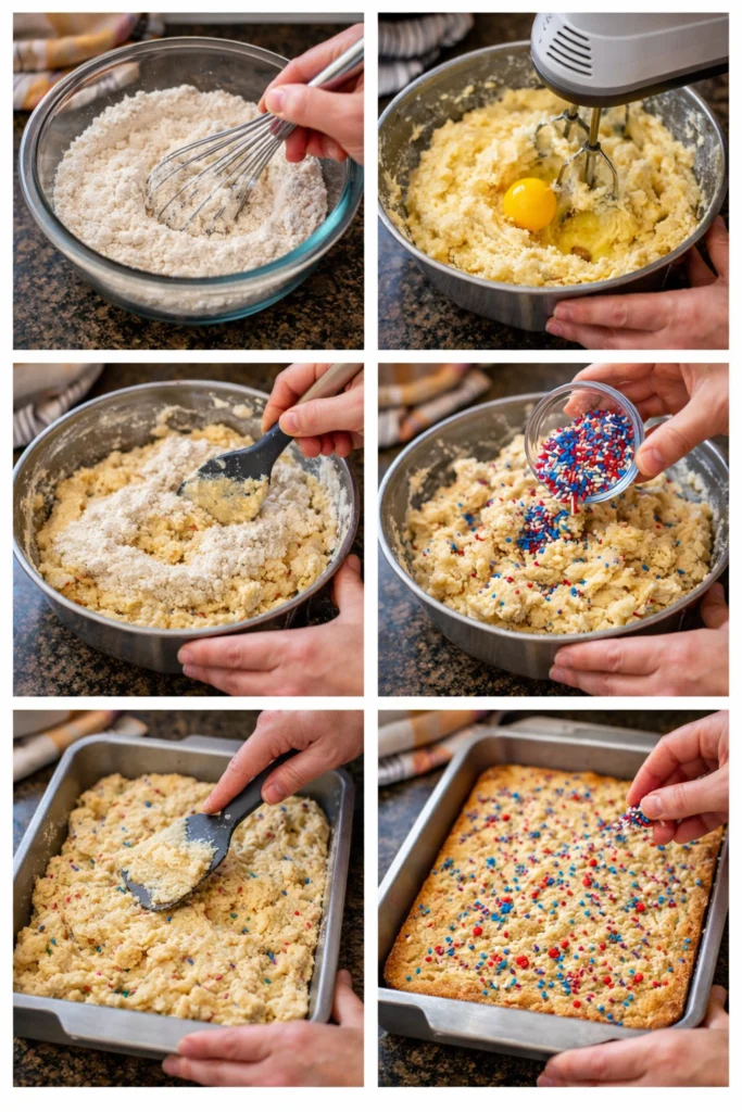 Fireworks Sugar Cookie Cake