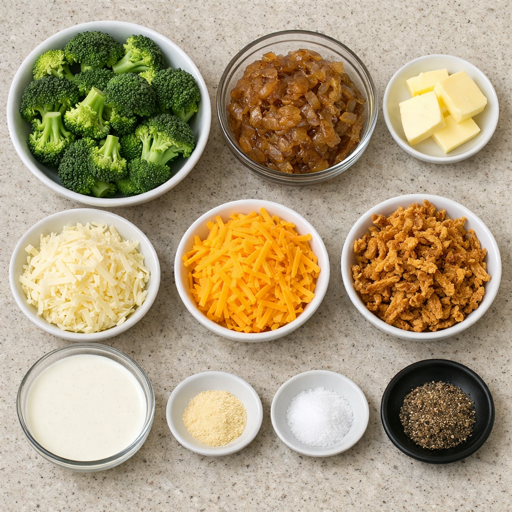 French Onion Broccoli Cheese Casserole