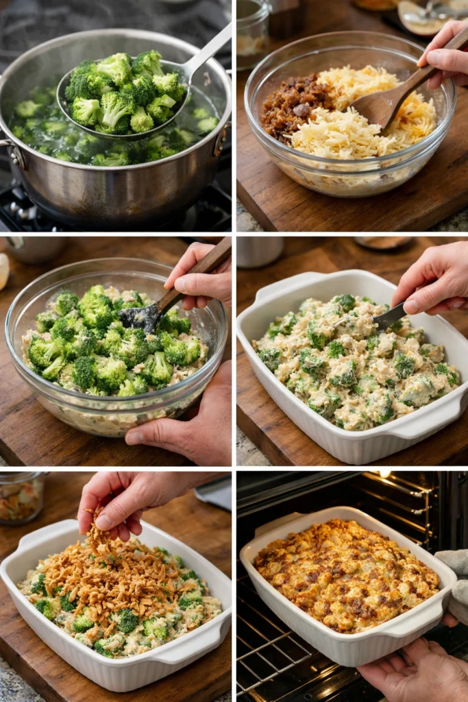 French Onion Broccoli Cheese Casserole