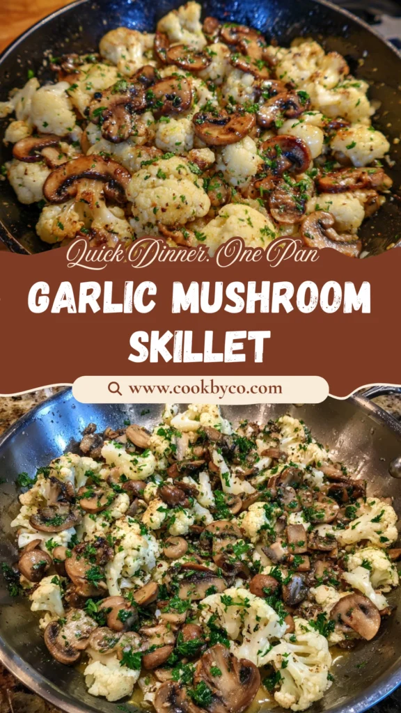 Garlic Mushroom Cauliflower Skillet