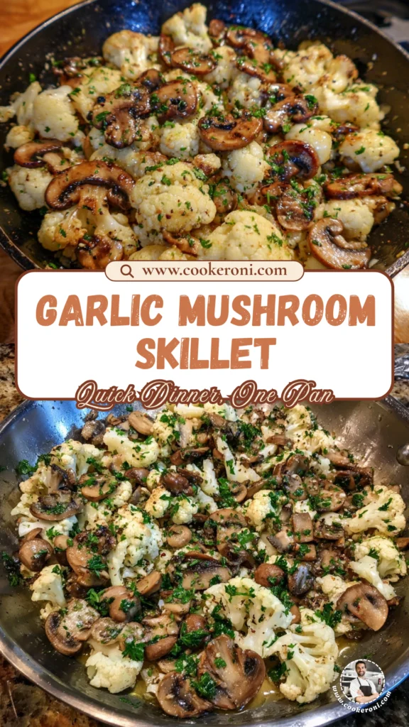 Garlic Mushroom Cauliflower Skillet