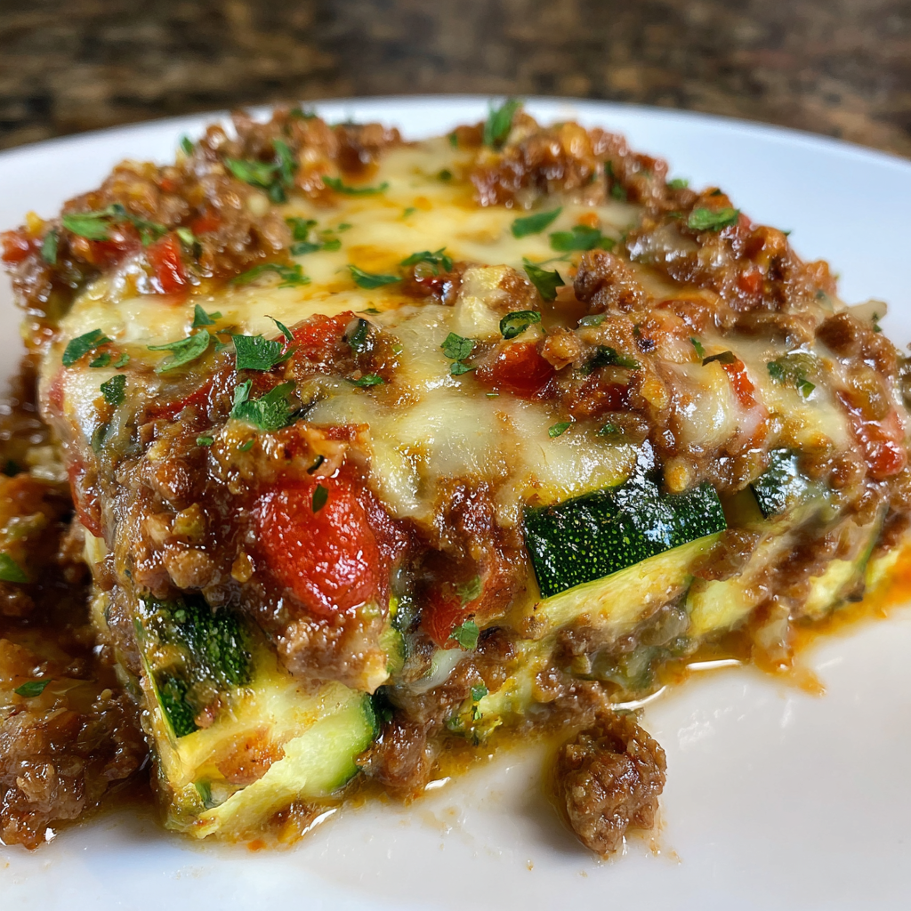 Ground Beef Zucchini Casserole