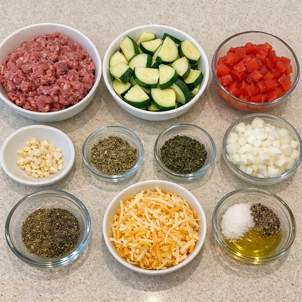Ground Beef Zucchini Casserole