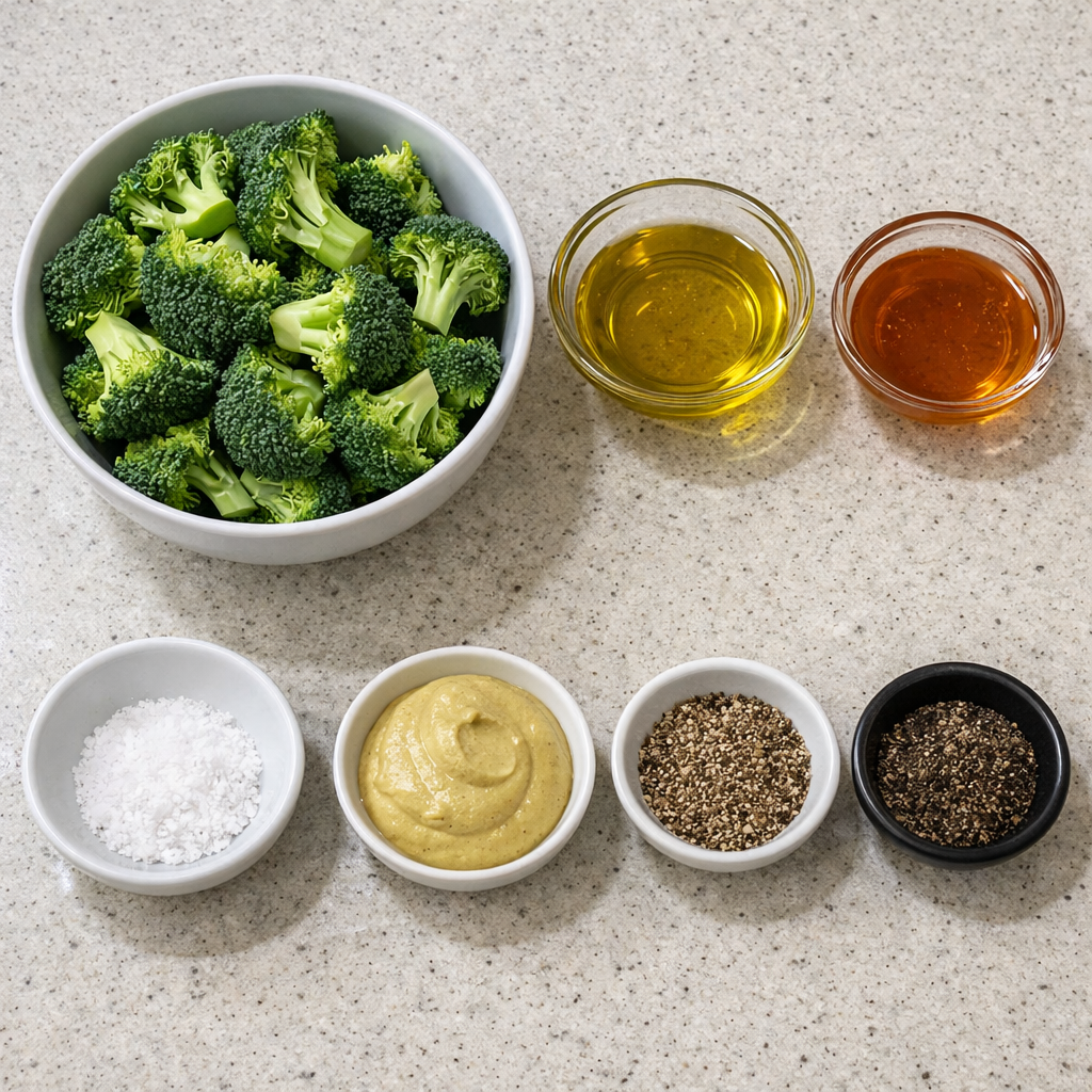 Honey Mustard Roasted Broccoli