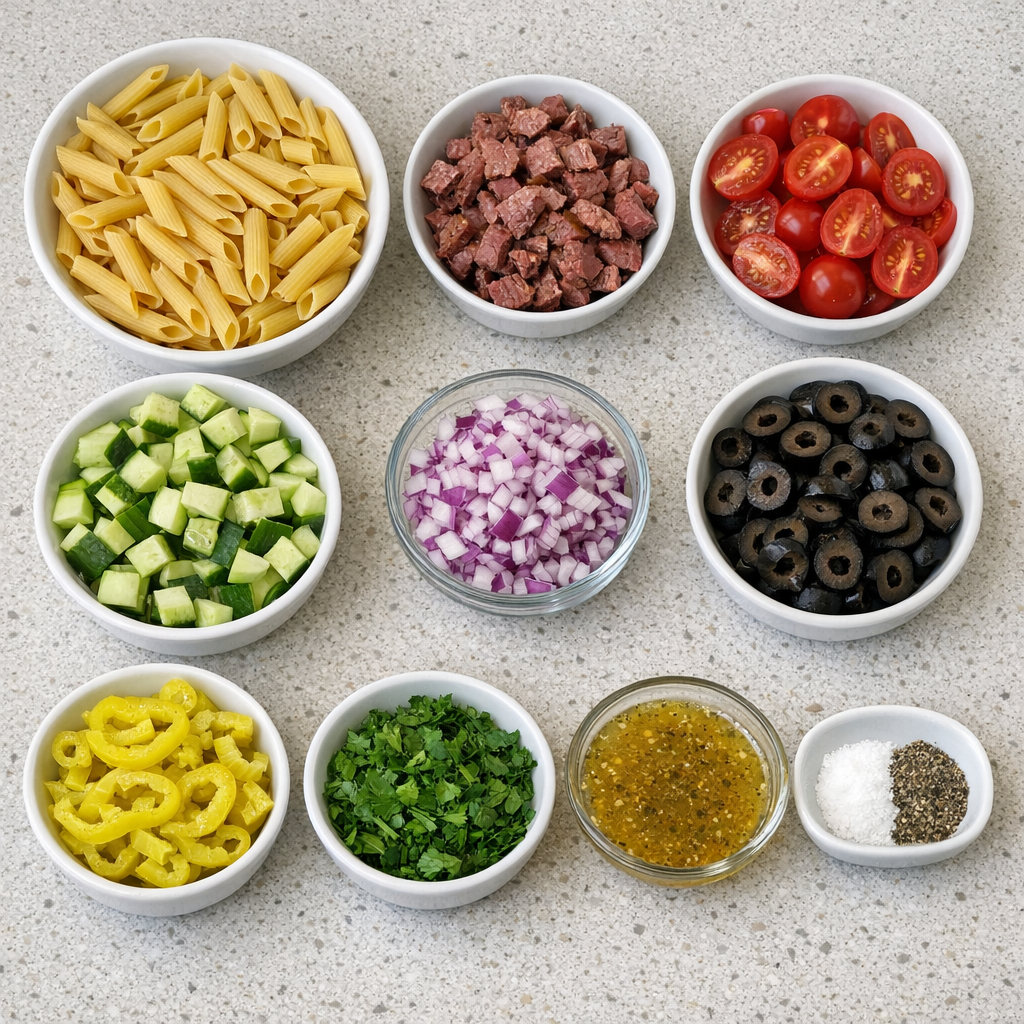 Italian Grinder Pasta Salad