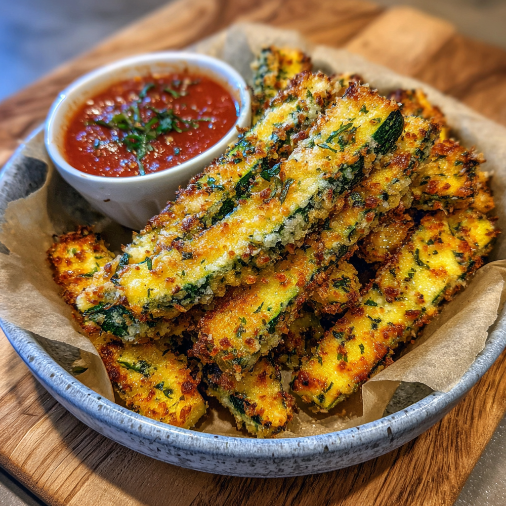Keto Baked Parmesan Zucchini Fries