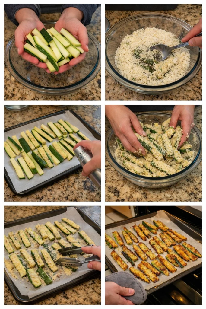 Keto Baked Parmesan Zucchini Fries