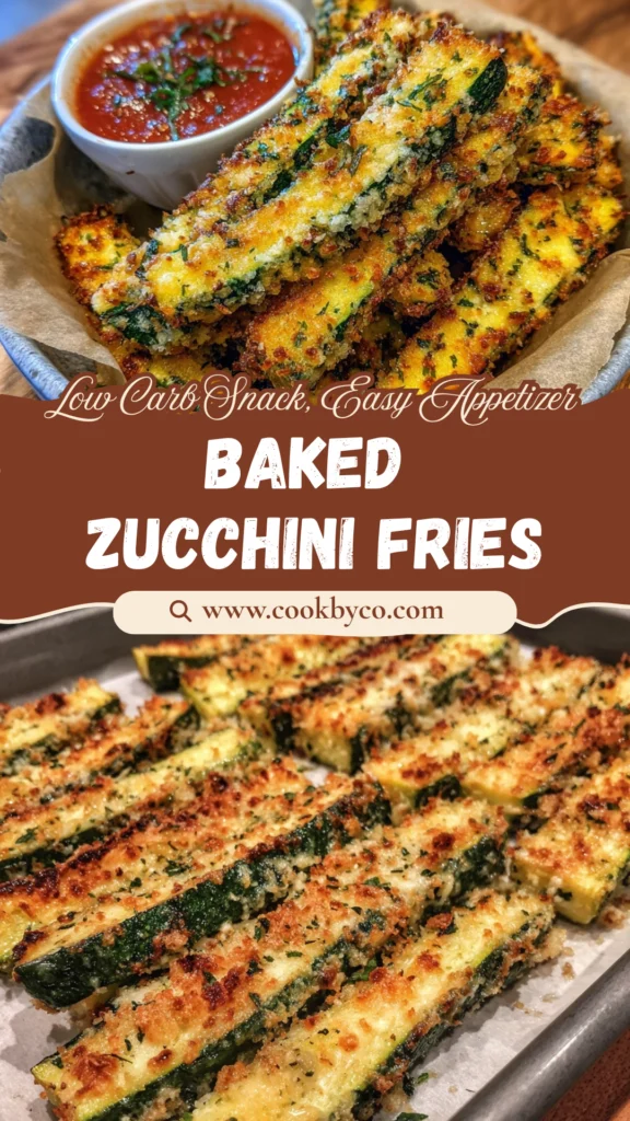 Keto Baked Parmesan Zucchini Fries