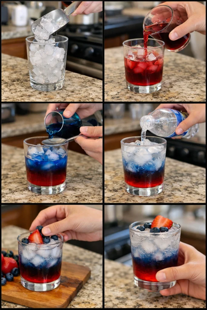 Non-Alcoholic Layered Drinks