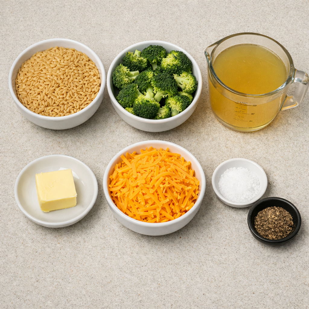 One-Pot Broccoli Cheese Orzo