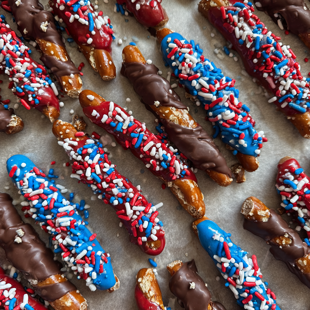 Patriotic 4th of July Pretzels