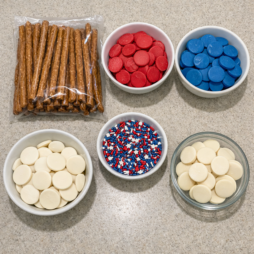 Patriotic 4th of July Pretzels