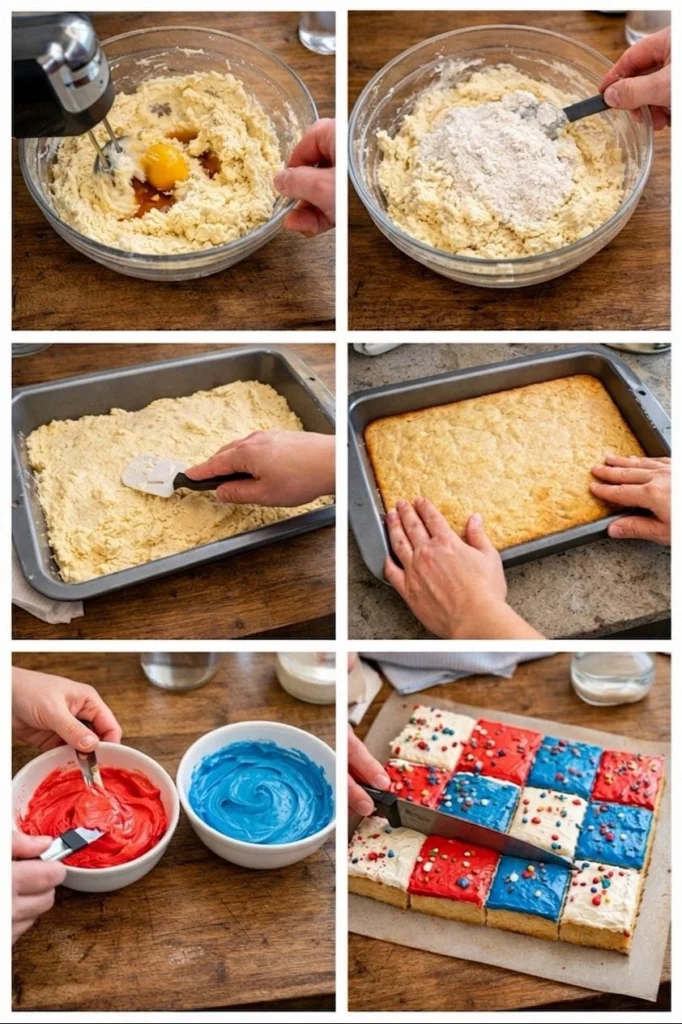 Patriotic Sugar Cookie Bars