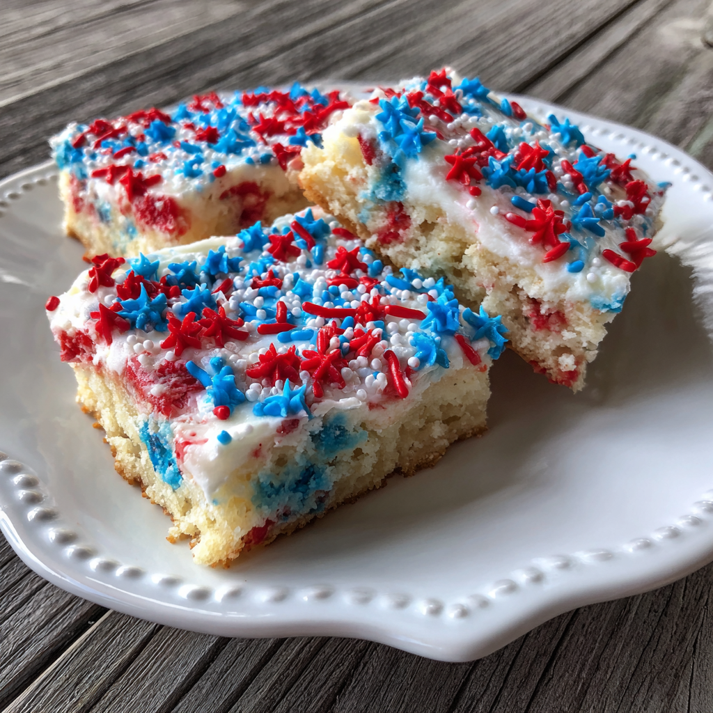 Patriotic Sugar Cookie Bars