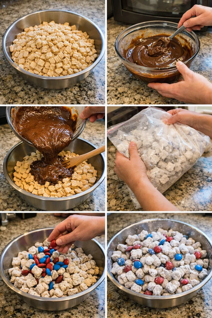 Red White & Blue Puppy Chow