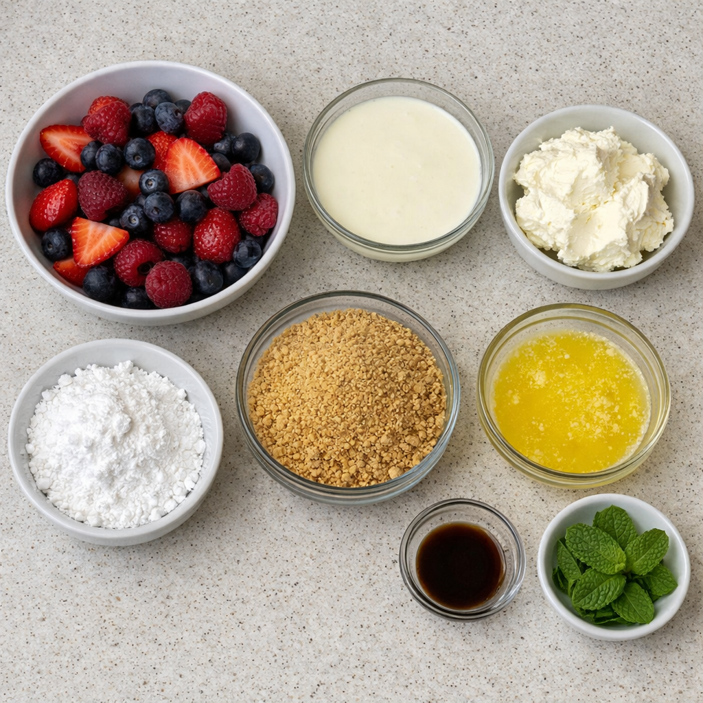 Red White and Blue Mixed Berry