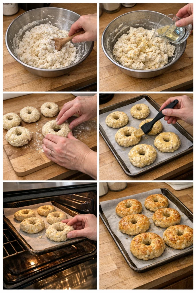 Garlic-Parmesan Cottage Cheese Bagels