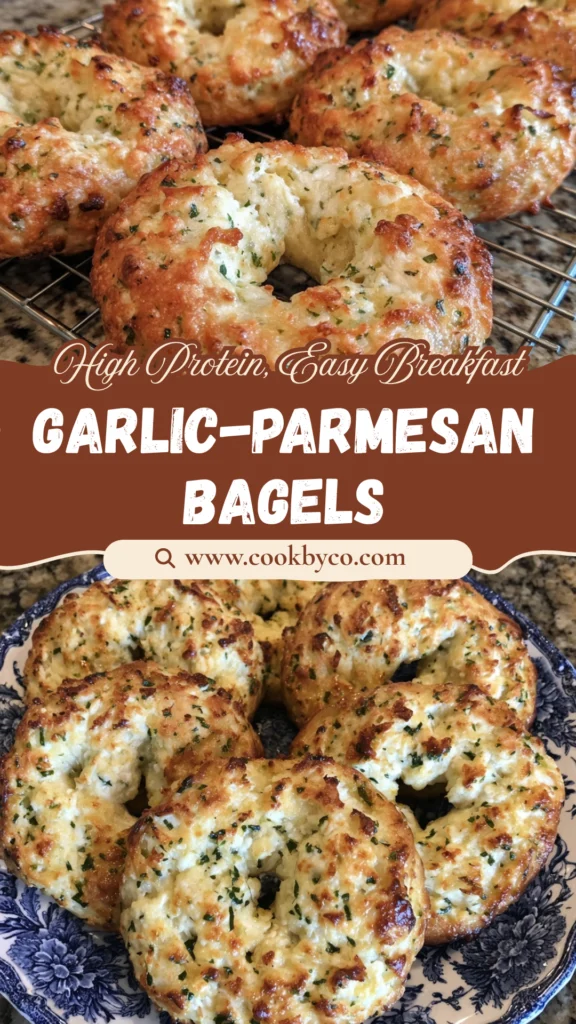 Garlic-Parmesan Cottage Cheese Bagels