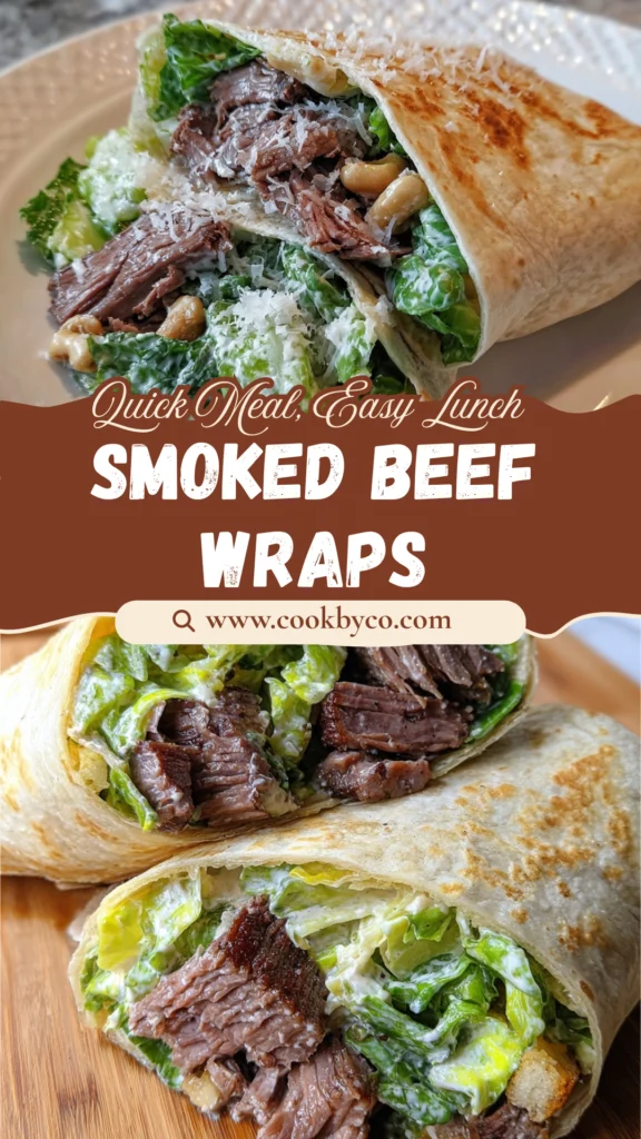 Smoked Beef Caesar Salad Wrap