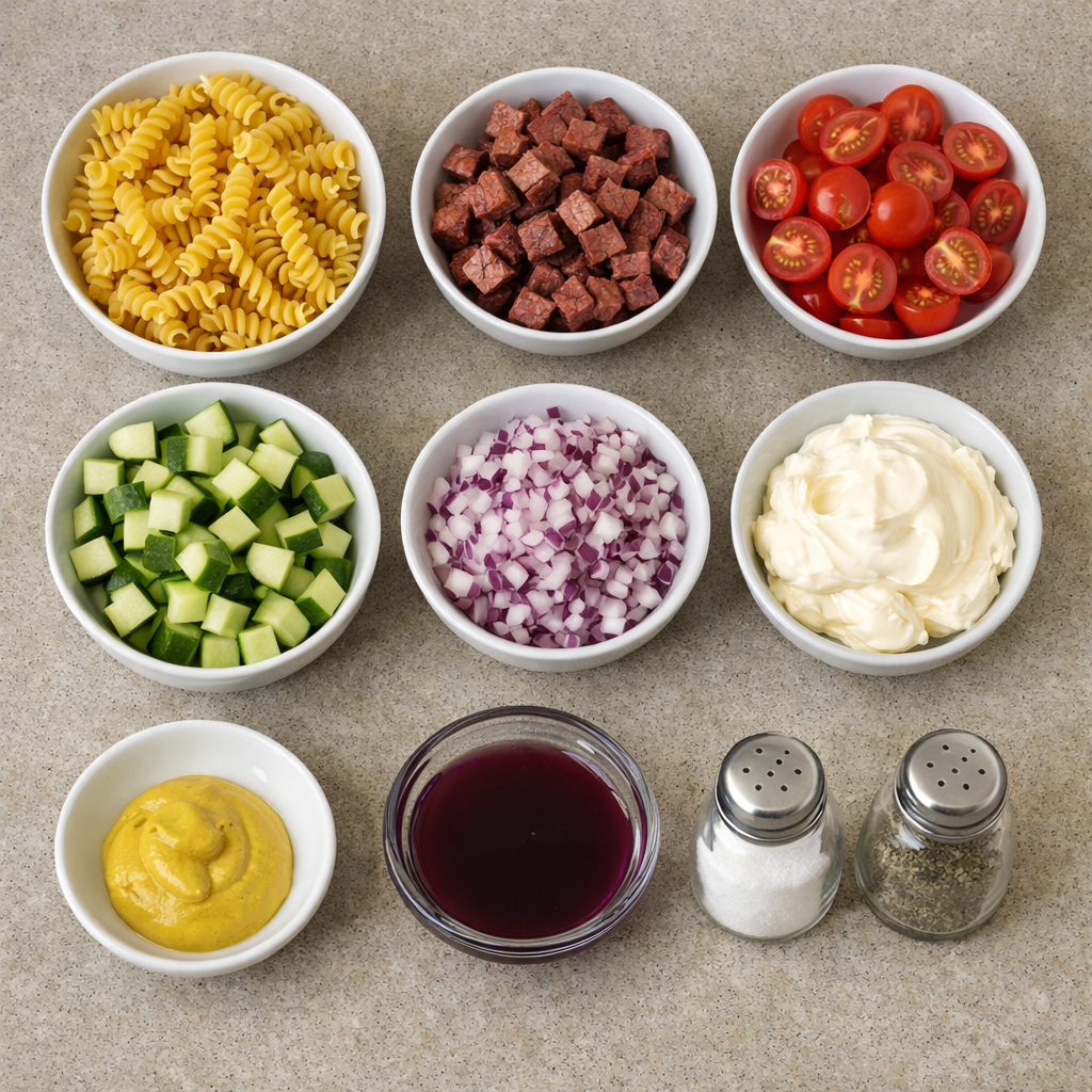 Smoked Beef Club Pasta Salad