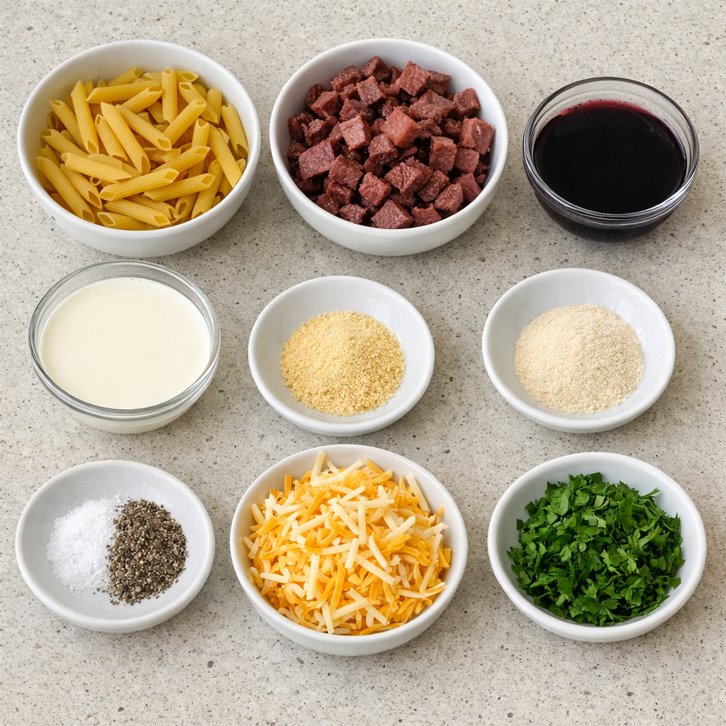 Smoked Beef Pasta Bake