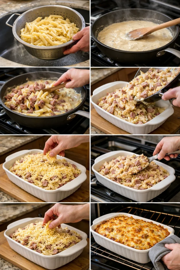 Smoked Beef Pasta Bake