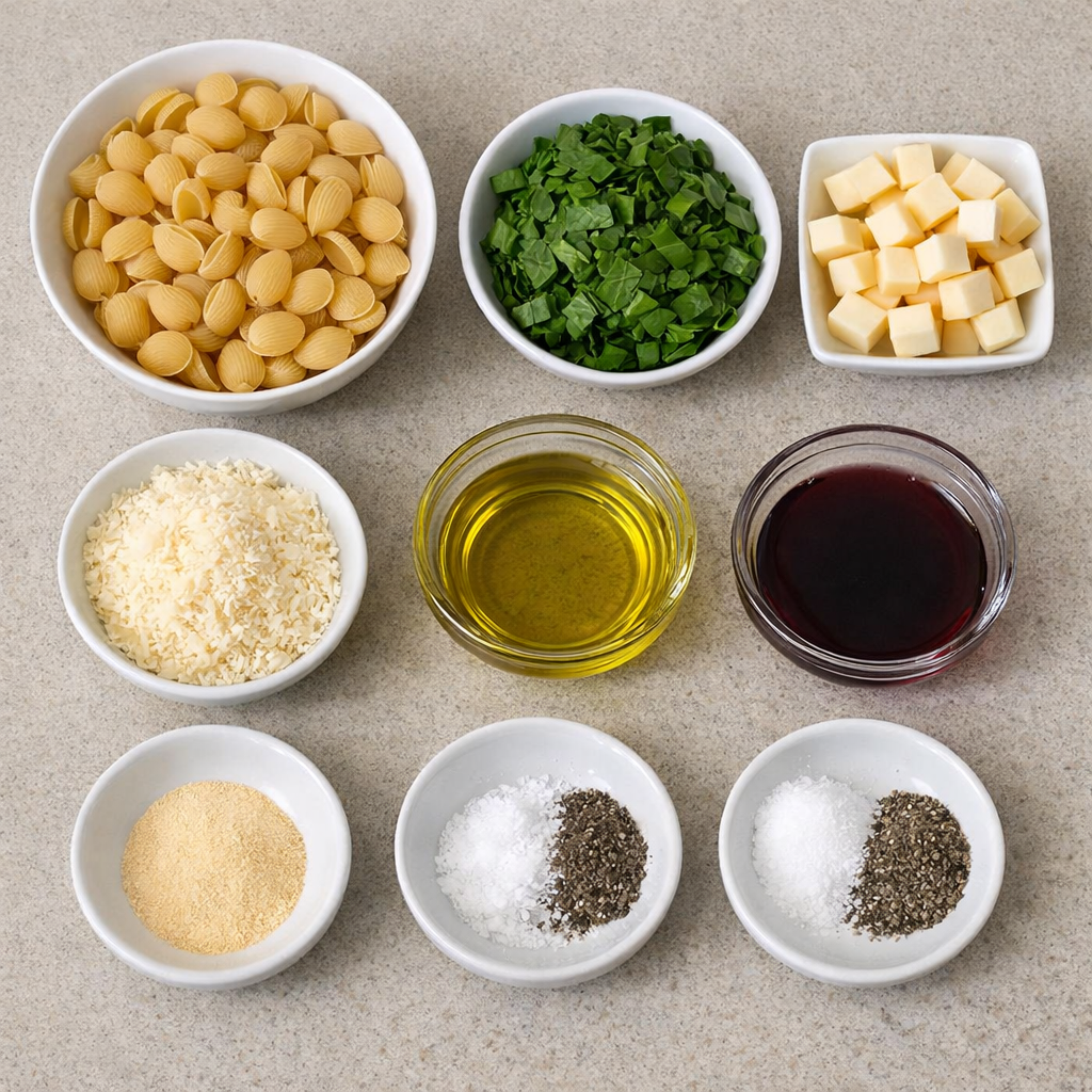 Spinach Smoked Mozzarella Pasta Salad