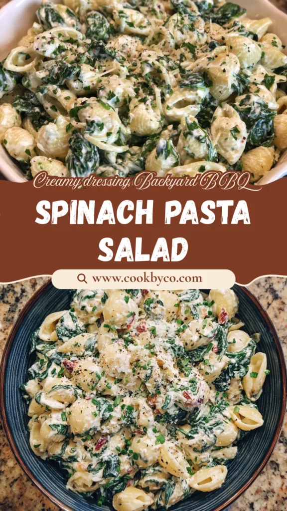 Spinach Smoked Mozzarella Pasta Salad