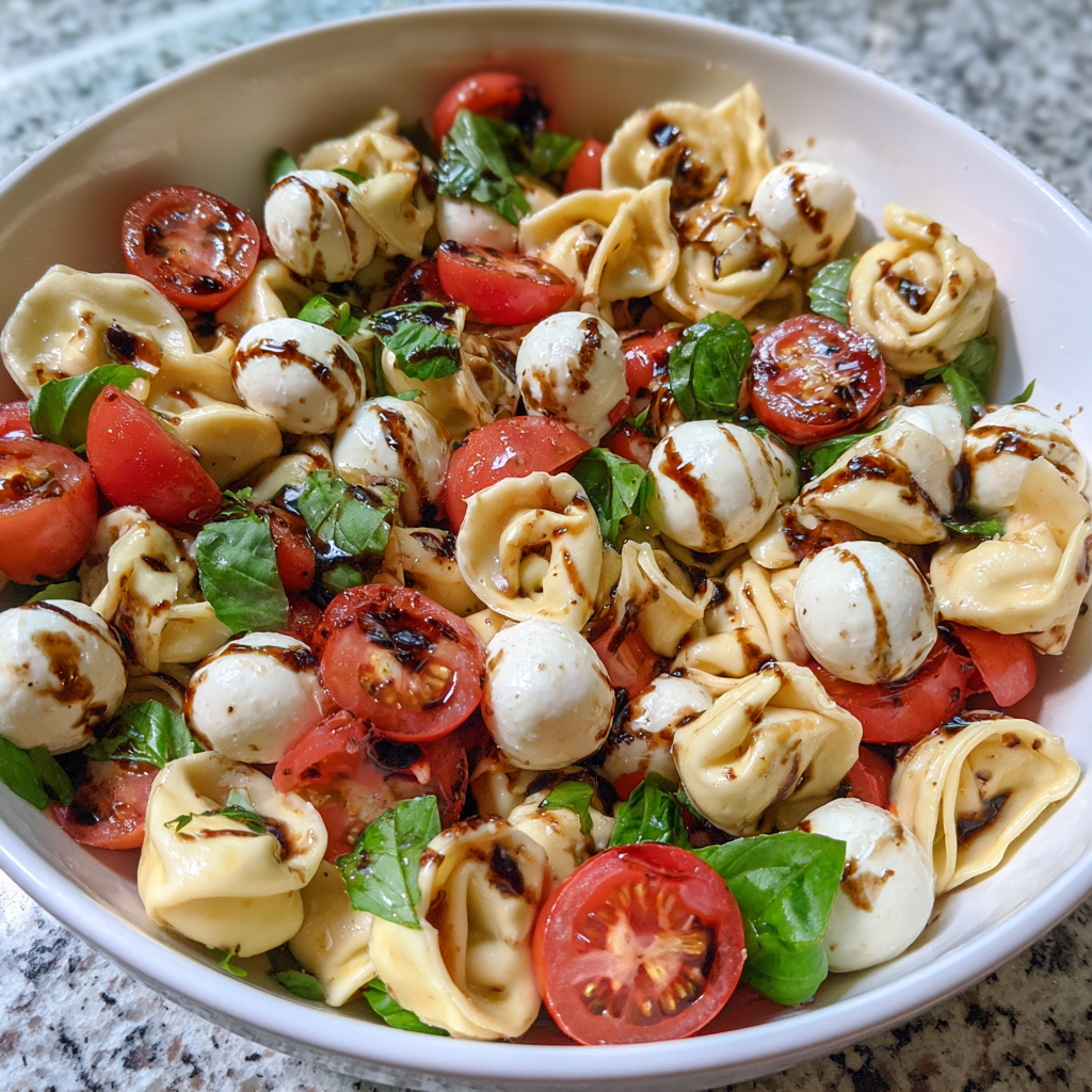 Tortellini Caprese Pasta Salad